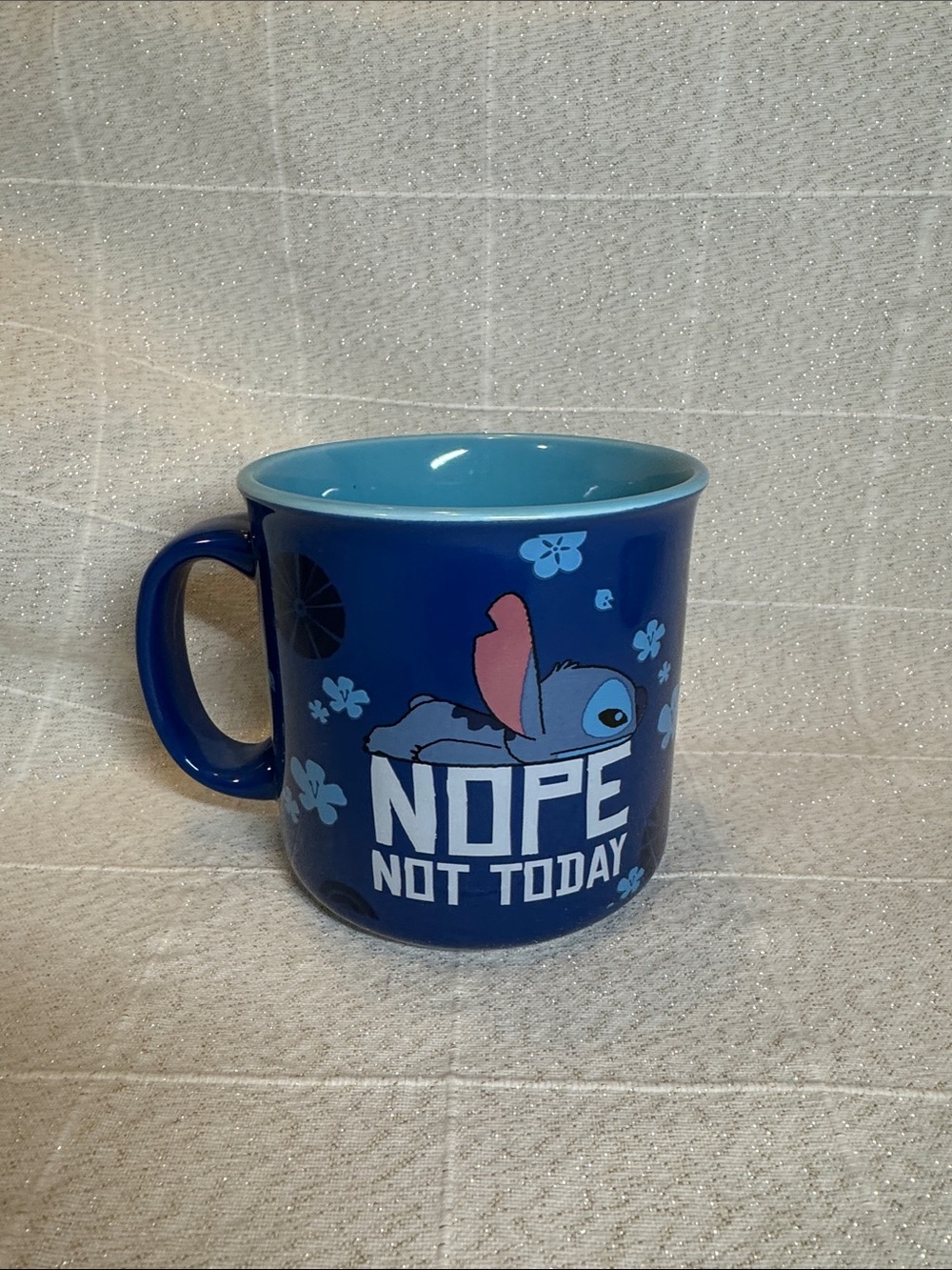 Disney Stitch 'Nope Not Today' Blue Ceramic Mug